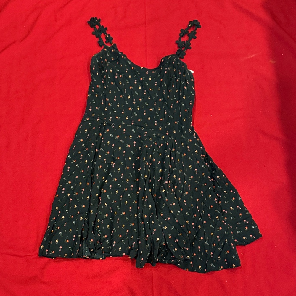 Free People Floral Black and red floral junoor Dress